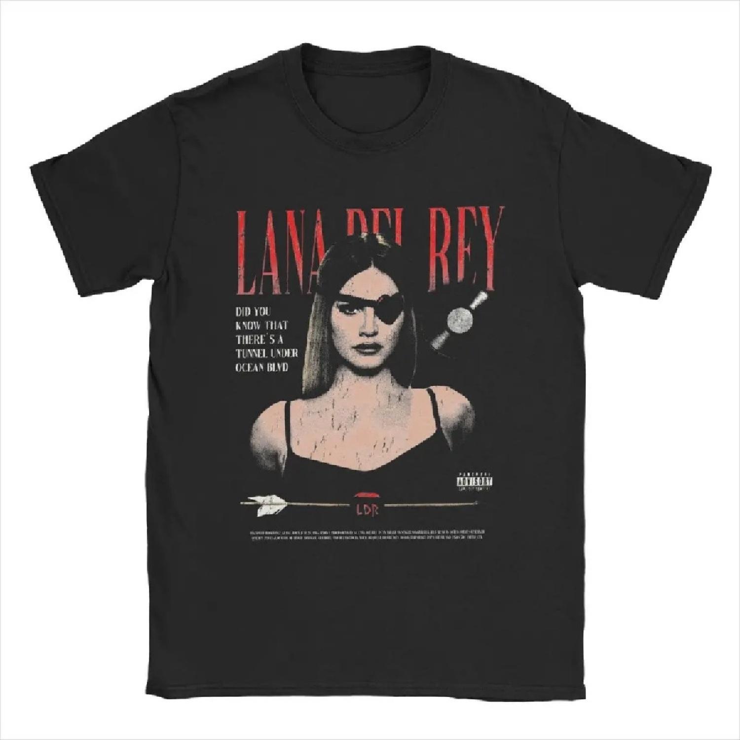 

Men s Lana Del Rey T Shirts Cotton Tops Vintage Short Sleeve Round Collar Tee Shirt Party T-Shirt S чорний
