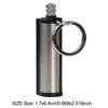 Outdoor Portable Lighter Bottle Keychain With Containing Cotton Core