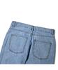 Flexible Wide Denim Pants Indigo