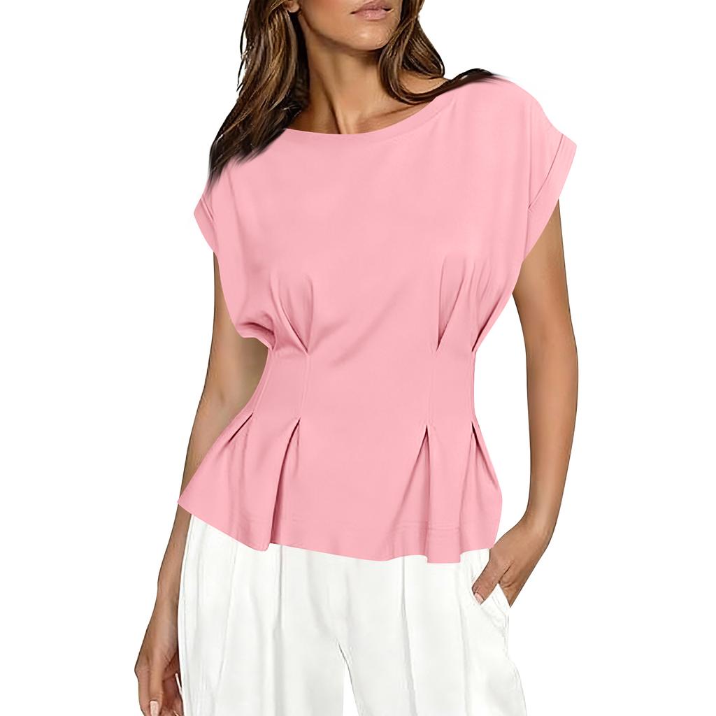 Women's Fashion Casual Short Sleeve Floral Print Top
