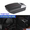 For Citroen C2 C3 Car Armrest Box Central Storage Box Interior Retrofit USB Charging Ashtray Car Accessories