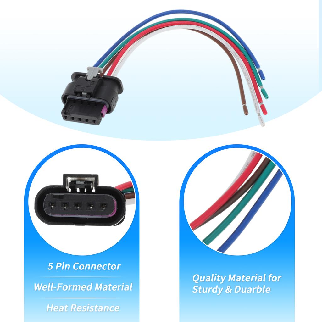 UXCELL No.68406157AA Rear Tail Light Harness for Jeep Renegade 2015-2023 6 Pin Rear Tail Lamp Wiring Harness Connector Plug 5.4"