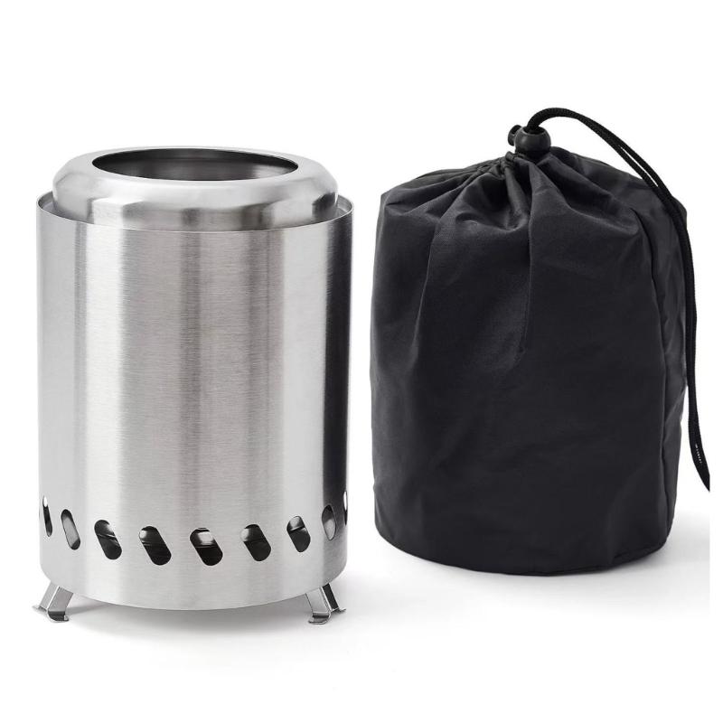 Long Lasting Tabletop Fire Stove Stainless Steel Fire Pit for Enhancing Outdoor Camping and Picnics Experience Smokeless