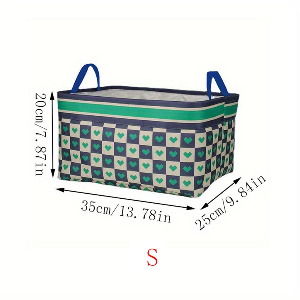 1pc Versatile Foldable Storage Bin with Handles - Perfect for Clothes, Books, Toys & More