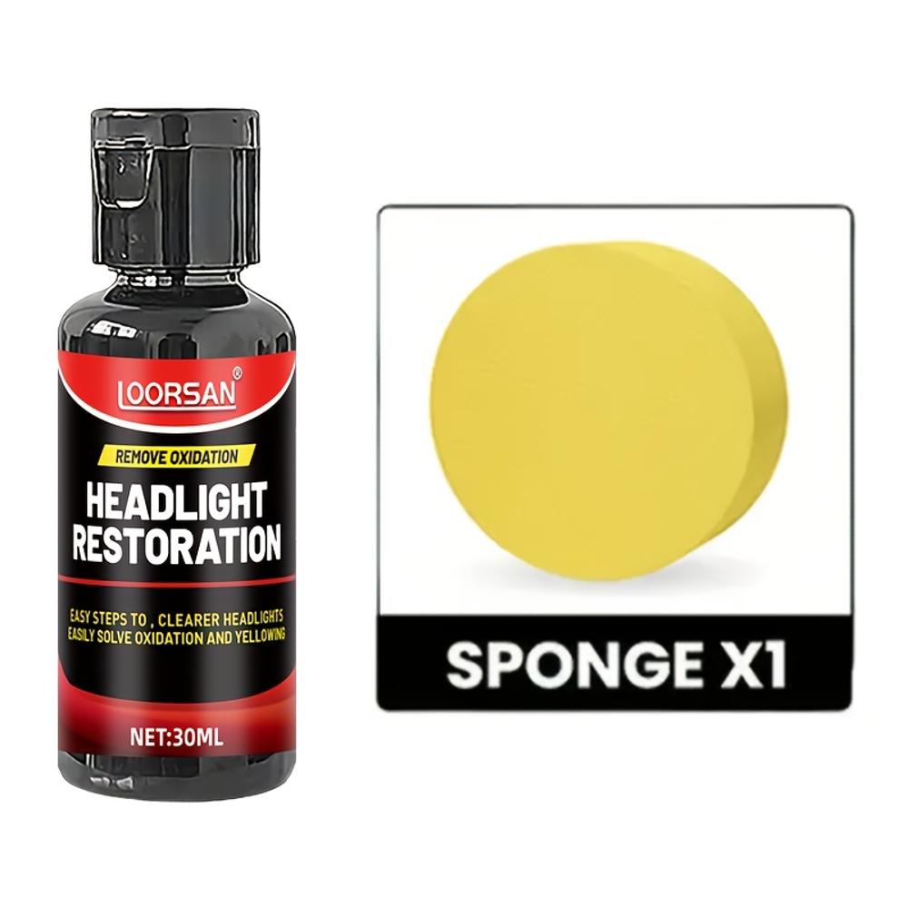 

Universal Car Headlight Restoration Kit - Yellowing, Haze, Oxidation & Scratch Repair for Enhanced Driving Safety, Plastic Mater