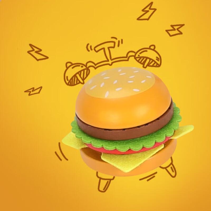 Brangdy Wooden Pretend Play Fast Food Set