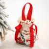 Santa Claus Christmas Eve Storage & Gift Bag - Canvas Candy & Apple Holder