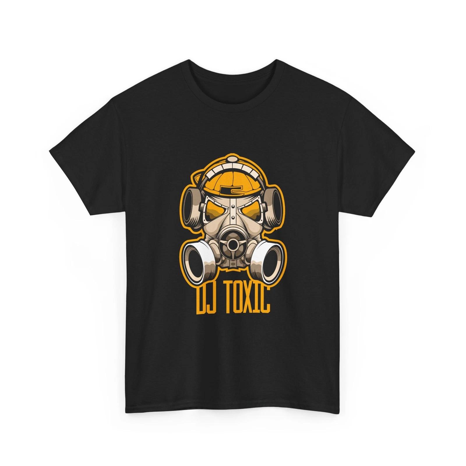DJ Toxic Gas Mask T-Shirt | DJ Graphic T-Shirt Unisex Cool Gift Retro Cotton Tee 2XL