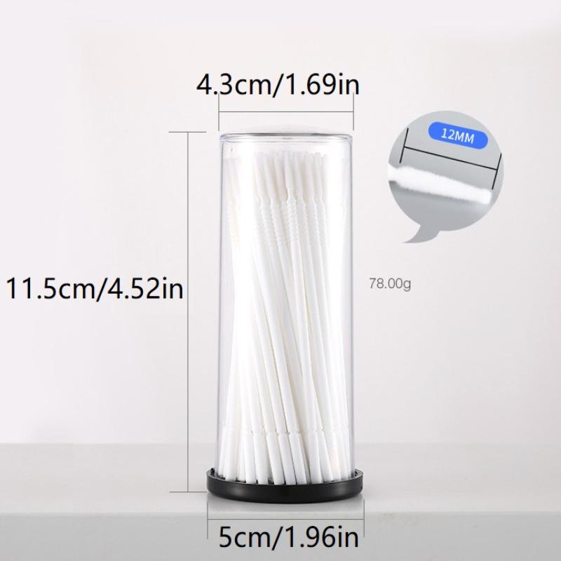 100Pcs Disposable Micro Brush Applicator Microswabs For Eyelash Extension Removing Tools, Mini Cotton Swab Brushes For Makeup