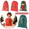Snowman Xmas Present Sack Large Capacity Candy Bag New Bronzing Christmas Bag  Xmas Gifts