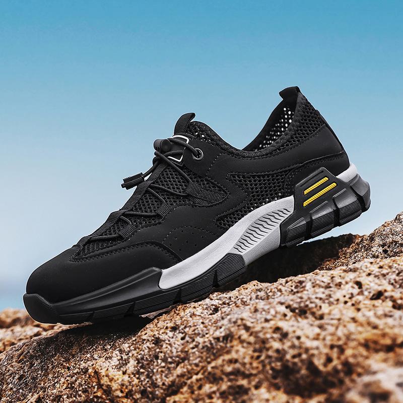 Men's Shoes 2025 Summer New Men's Outdoor Travel Convenient Mountaineering Sports Shoes Platform Versatile Breathable Casual Shoes