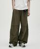 NOT4NERD Raw Edge Curved Biker Sweat Pants - Khaki