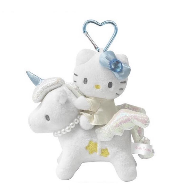 Sanrio Hello Kitty Unicorn Plush Keychain With Soft Short Pile For Cute Character Collectors