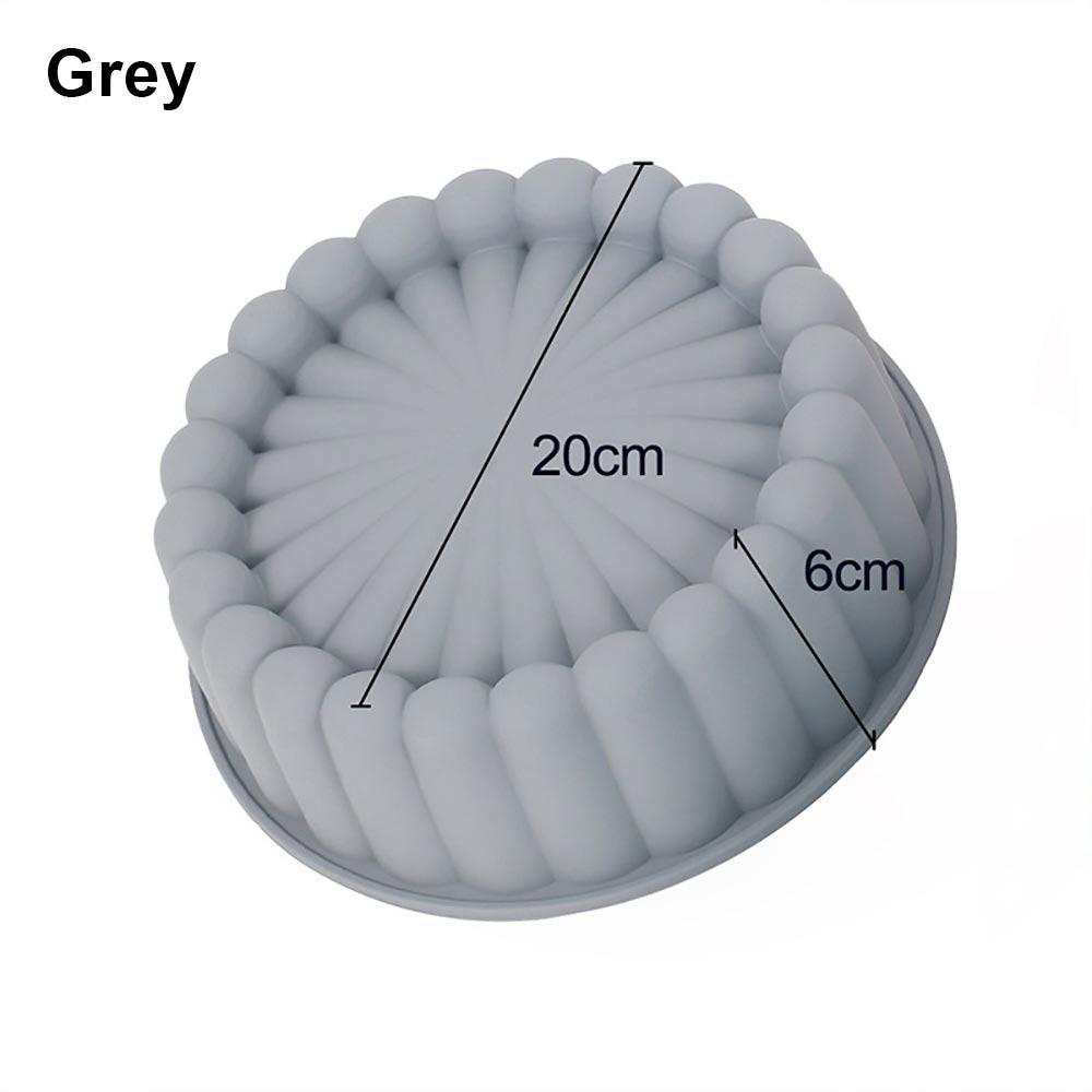 

1Pcs Silicone Baking Mold Non-stick Cake Mould New Charlotte Cake Pan For Tart Pie grey