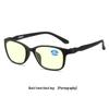 Ultra-light Auto-Adjusting Anti-Blue Light Reading Glasses with Night Vision for Men and Women, Black Tech.