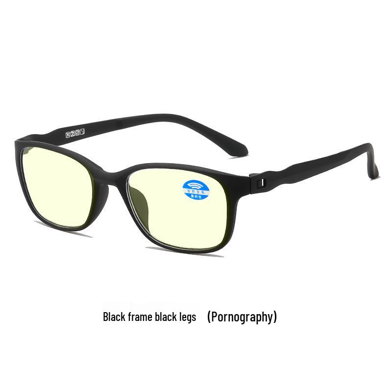 Ultra-light Auto-Adjusting Anti-Blue Light Reading Glasses with Night Vision for Men and Women, Black Tech.