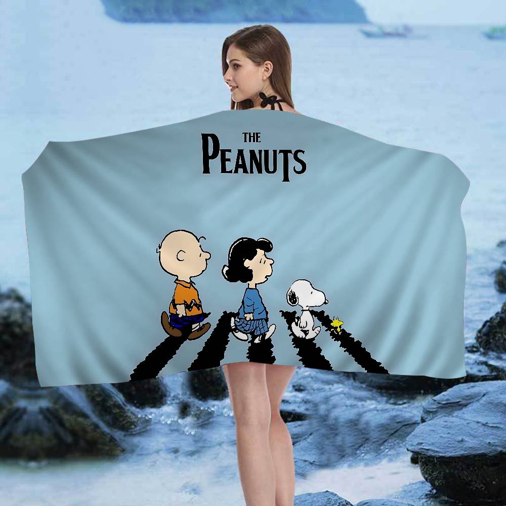 Asciugamano da Bagno Cane Carino S-Snoopy Microfibra Morbido Assorbente Traspirante Per Bambina Bambini Asciugamano da Spiaggia Decorativo Cartoon