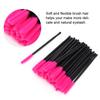 50Pcs Set Disposable Eyelash Brush Makeup Brushes Mascara Applicator Beauty ToolRose Red