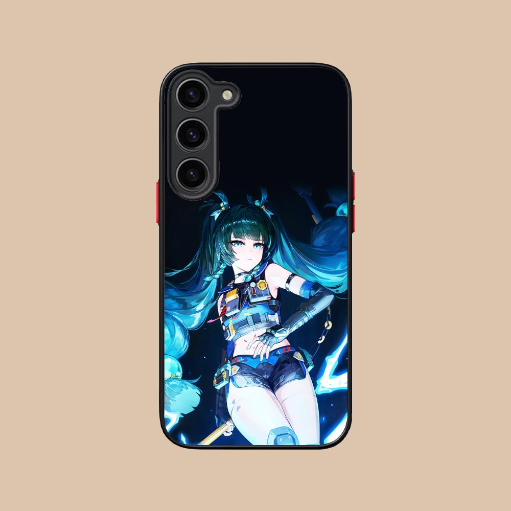 Zenless Zone Zero QingYi Phone Case for Samsung Galaxy S25 S24 S23 S22 S21 Plus FE Ultra Colorful Silicone Cover Luxury Cover