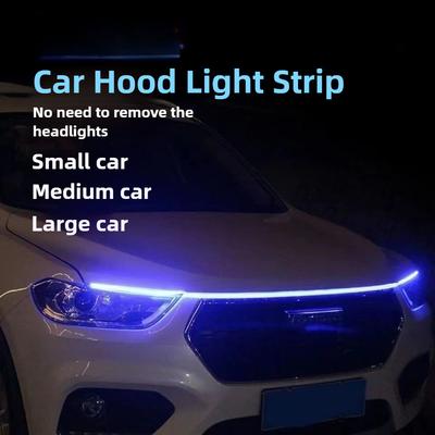 150 cm/180 cm Lichtleiste für die Motorhaube, universelle 12-V-LED-Lichtleiste für Autos, geeignet für Limousinen, SUVs und LKWs