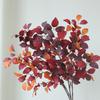Luxury Simulation Silk Beech Leaf Floral Green Plants Leaves Artificial Long Beech Branch  Hotel