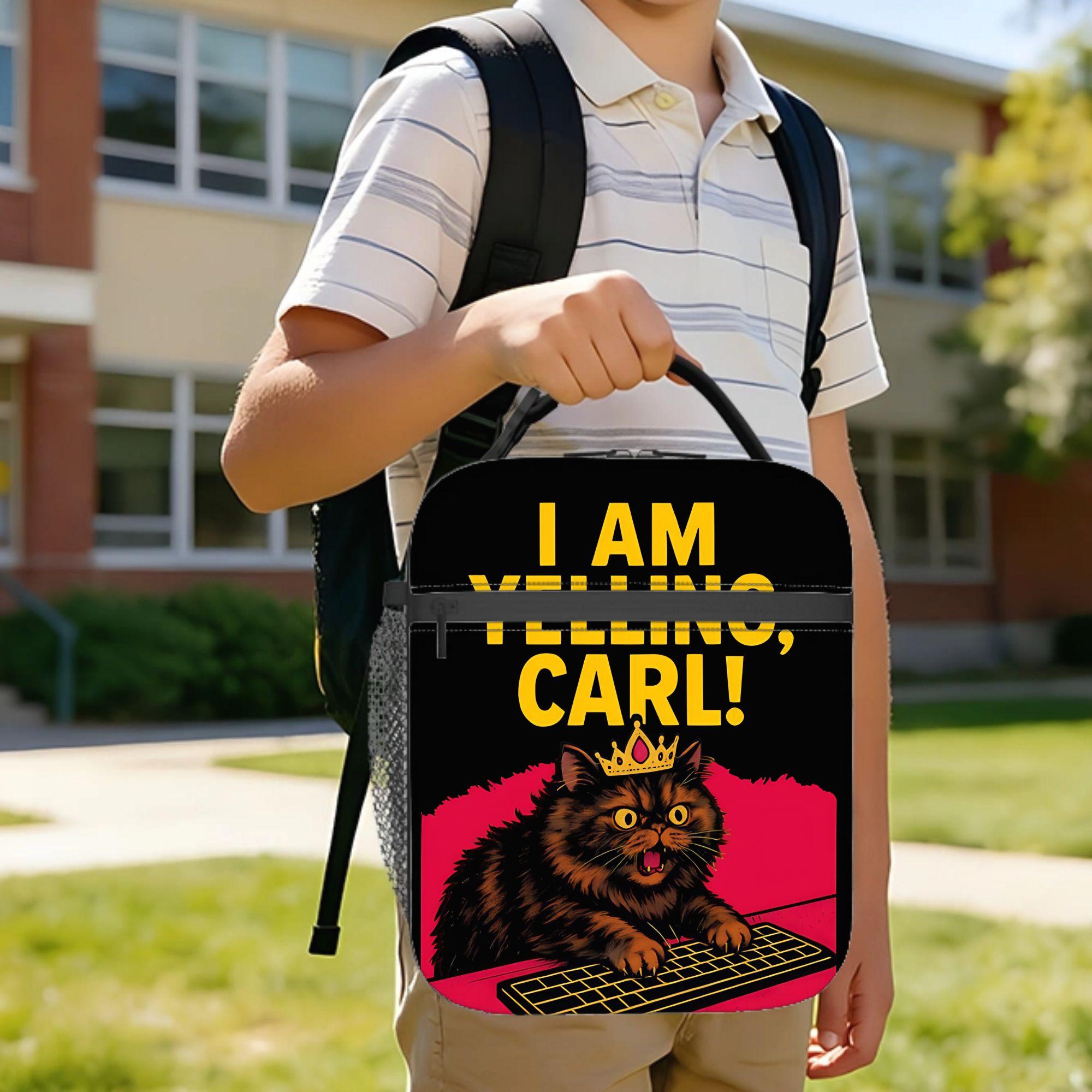 Dungeon Crawler Carl Insulated Lunch Bags Cooler Bag Reusable,Lunch Container I Am Yelling Portable Tote Lunch Box Food Bag One Size