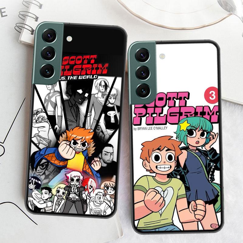 Scott Pilgrim Anime Phone Case For Samsung Galaxy S22 S25 Ultra S21 S10 Plus S26 Edge S20 S23 S24 FE Cover Silicone Soft TPU