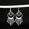 Natural Amethyst Gemstone Hook Earrings 925 Sterling Silver Earring, Handmade Boho Silver Jewelry Dangle Earrings, Wadding Gift