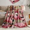 Fashion flamingo pattern Blanket for Sofa Bed Travel Camping Living Room Office Conditioning Blanket for All Seasons Gifts