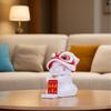 Red & Yellow Solar Nodding Lion Dance Cat Car Dashboard Cat Decor  Car Interior Decor