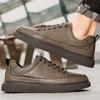 Moda 2024 Nowość Męskie Buty Codzienne Wysokiej Jakości Sznurowane Buty Skate Męskie Skóra Naturalna Antypoślizgowe Męskie Buty Wulkanizowane
