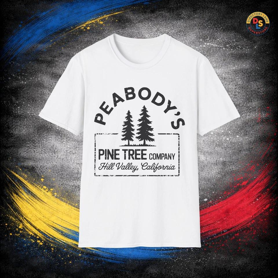 Peabody s Pine Tree Company T-Shirt Back to the Future Unisex Softstyle Tee L