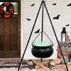 Witch's Brew Large Cauldron Decoration with LED Fire Effect