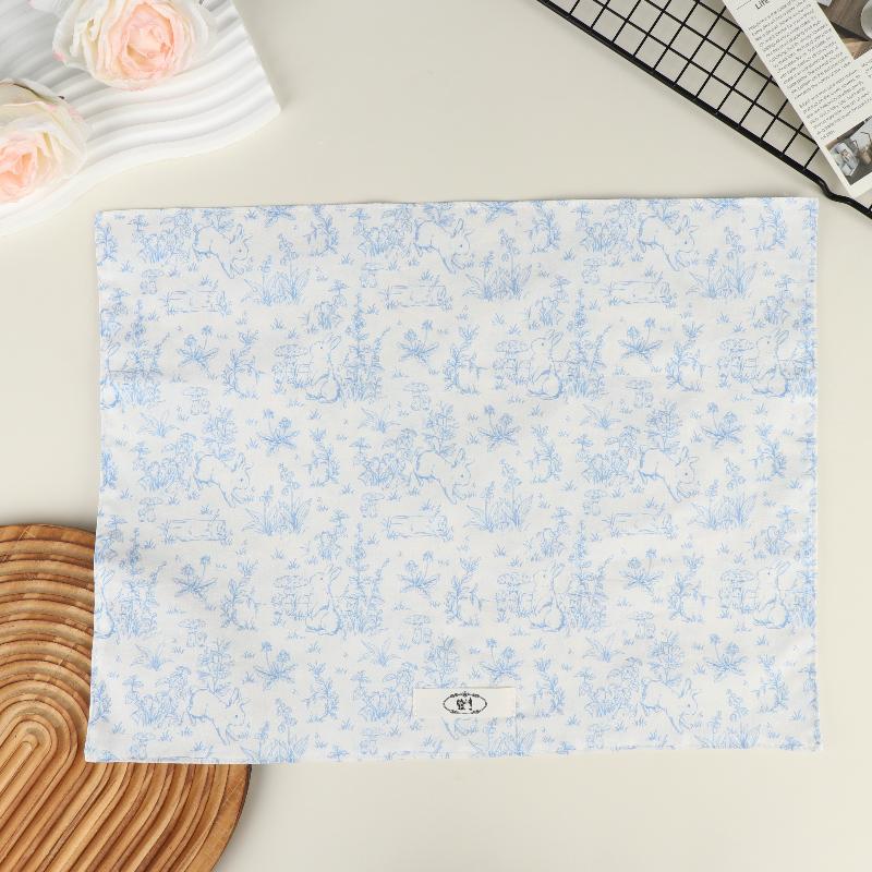Cotton Plaid Decorative Placemat Heat Insulated Coaster for Rustic Wedding Table Setting Cushion Pad