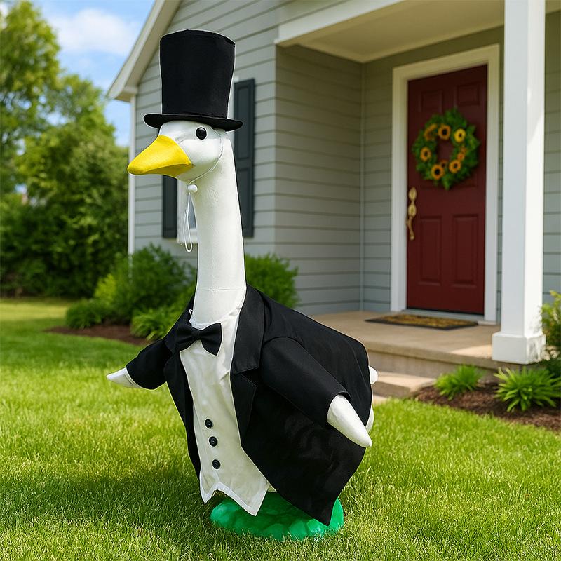 Style Porch Pet Dog Garden Ornaments Clothing Set