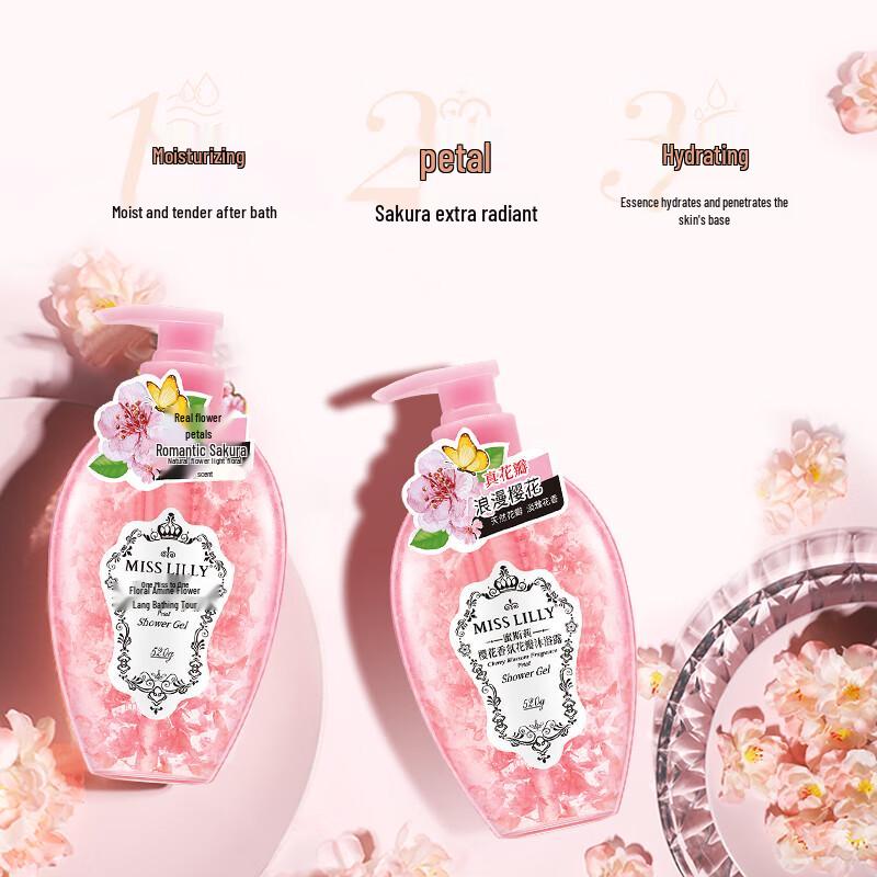 Miss Lilly Cherry Blossom Petal Shower Gel