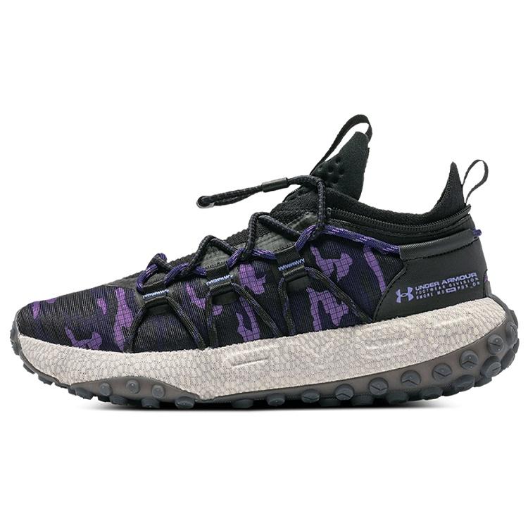 Under Armour HOVR Summit Fat Tire  Black Purple Camo  Men s 3026149-002 EU 44