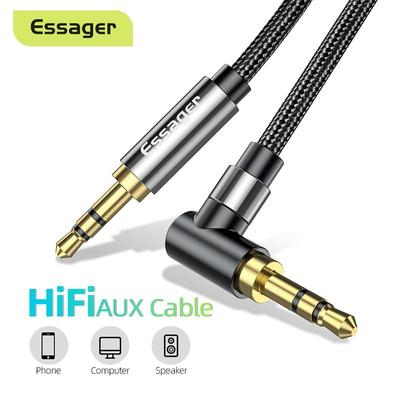 Essager AUX Cable 3.5mm Jack Audio Cable For Speaker Wire Headphone Car 3.5 Mm Jack Hifi Aux Adapter Cord For Xiaomi Mi Laptop