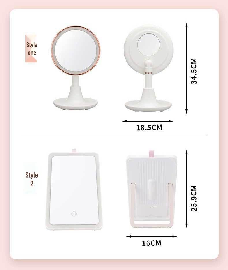 LED Makeup Mirror with Light, Portable Vanity Mirror for Dorms, Perfect for Internet Celebrities