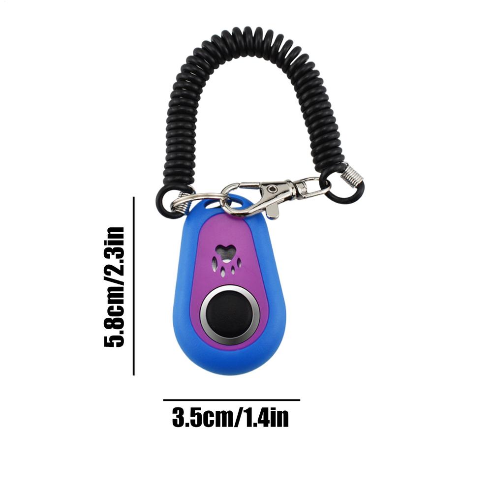 Dog Training Clicker Pet Cat Dog Click Trainer Easy To Use for Cat Puppy Birds Horses Aid Adjustable Wrist Strap Sound Key Chain