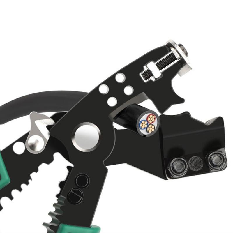 Abisolierzange Multifunktionswerkzeug zum Schneiden von Kabeln Schrauben Bequemer Griff Crimpzange Zange Drahtschneiden