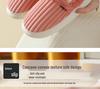2025 New Men's & Women's Winter Cotton Slippers with Flat Thick Soles, Fur Lining, Versatile for Outdoor Wear