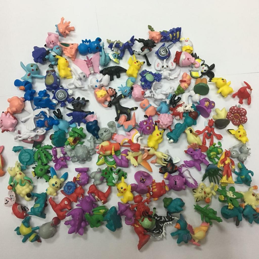144pcs Pokemon Anime Figure Action Model Model Ornamental Decoration Collect Playthings For Christmas Present Durable