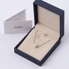 [ZIMO] White Pearl Chain Necklace with 925 Sterling Silver Accessories, Single Freshwater Pearl Pendant
