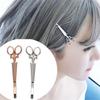 1pc Creative Scissors Shape Hairpins Personality Bridal Barrettes Side Clip For Women Wedding Hair Accessories Hair Clip