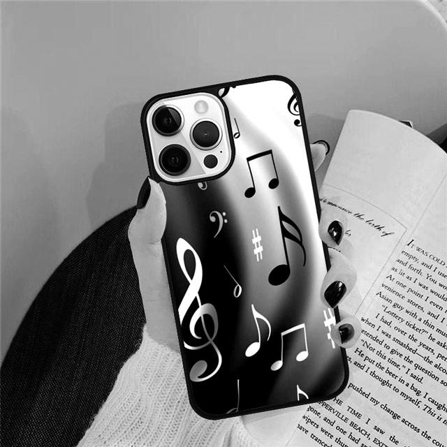Music Notes Phone Case Cover For iPhone 17 Air 15 16 14 13 12 Pro Max 11 Pro Max Plus Coque Shell