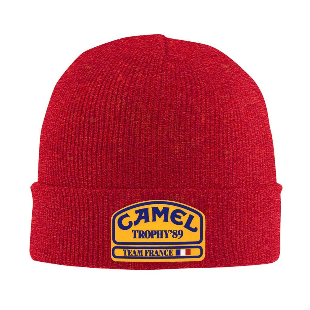 Camel Trophy Warm Knitted Cap Hip Hop Bonnet Hat Autumn Winter Outdoor Beanies Hats for Unisex Adult