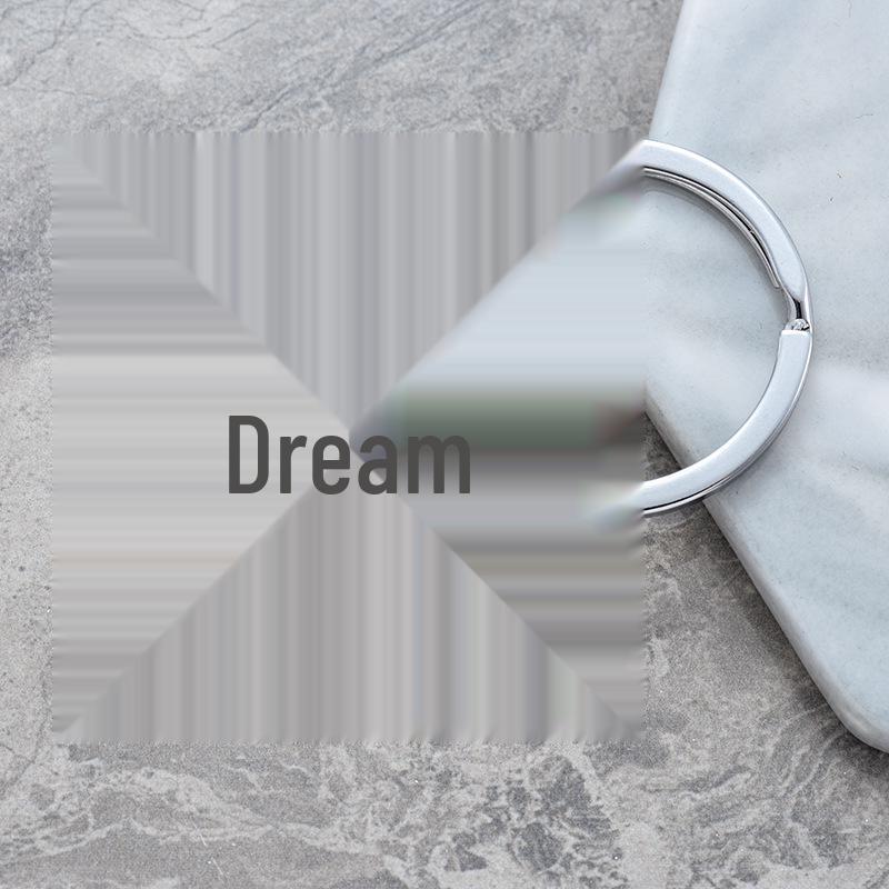 Stainless Steel Heart Puzzle Keychain: Glossy Engraved Valentine's Day Gift Pendant