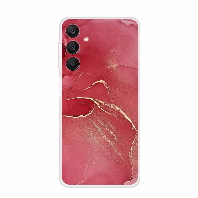 Marble Patterns Phone Case for Samsung A25 Soft Transparent TPU Clear Cover for Samsung Galaxy A 25 Protective Silicone Shell