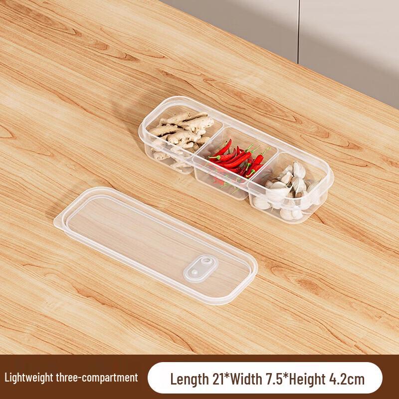 ZISIZ Divided Refrigerator Freezer Container